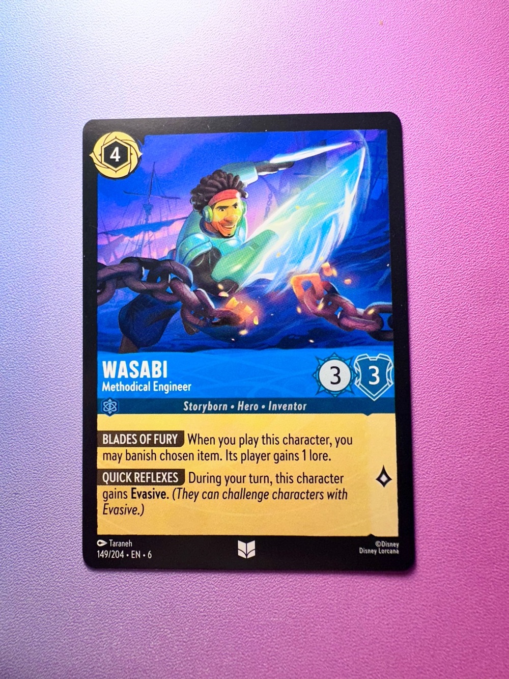 wasabi [big hero 6] - 149/204 (uncommon) — lorcana: azurite sea